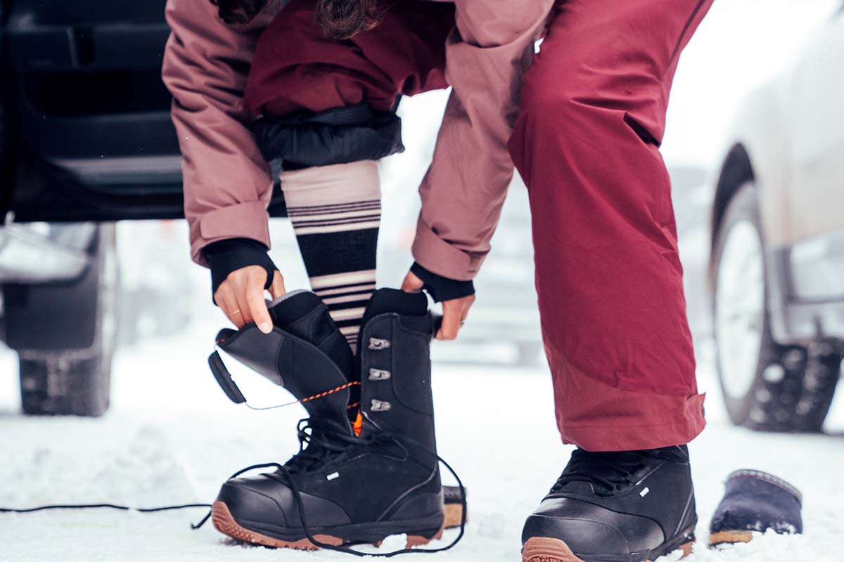 Burton in boot hot sale ski pants